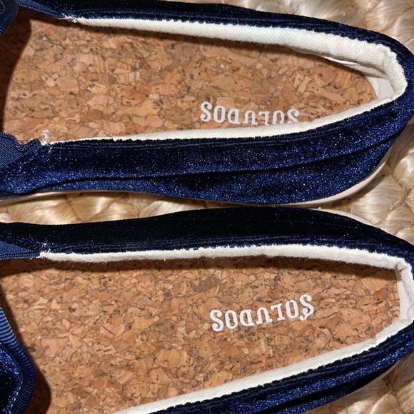 Soludos NWT velvet signature flat shoes 8 - Picture 8 of 11